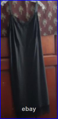 Vintage Slip Lorna Barbizon Crepe Remarque Knee Length Dress 42 Bust (defect)