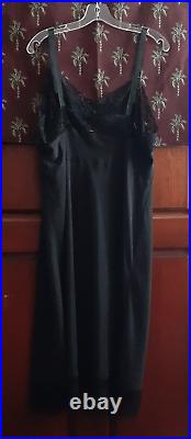 Vintage Slip Lorna Barbizon Crepe Remarque Knee Length Dress 42 Bust (defect)