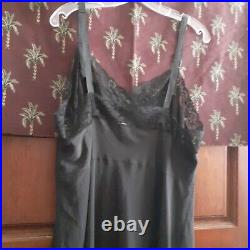 Vintage Slip Lorna Barbizon Crepe Remarque Knee Length Dress 42 Bust (defect)