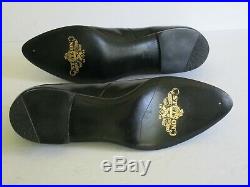 Vintage Stetson Black Leather Slip-On Dress Shoes, Worn one time, Size 11 M