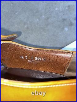 Vintage Stuart McGuire Slip-on Size 9.5 D Shiny Brown