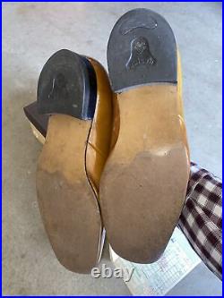 Vintage Stuart McGuire Slip-on Size 9.5 D Shiny Brown