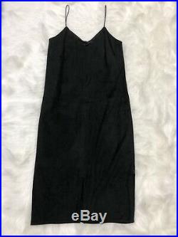 Vintage Suede Slip Dress 90s