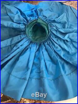 Vintage Tagged Madame Alexander Cissy Blue Taffeta Dress, slip && panties, Cape