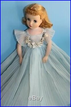 Vintage Tagged Madame Alexander Elise Blue Bridesmaid Dress And Slip (No Doll)