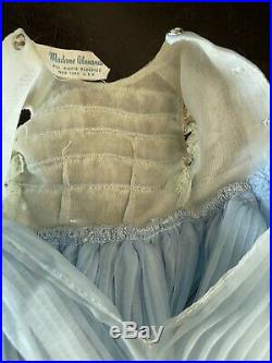 Vintage Tagged Madame Alexander Elise Blue Bridesmaid Dress And Slip (No Doll)
