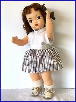 Vintage Terri Lee Doll Tagged Slip Custom Sewn Dress Original Shoes Red Hair 16