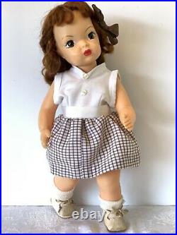 Vintage Terri Lee Doll Tagged Slip Custom Sewn Dress Original Shoes Red Hair 16