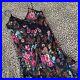 Vintage Union Made Slip Dress Floral Scalloped Lace Trim Me 2 Small Mid Length