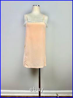 Vintage VTG lingerie slip dress 1920s silk slipdress nightgown