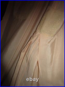 Vintage VTG lingerie slip dress 1920s silk slipdress nightgown