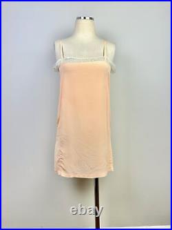 Vintage VTG lingerie slip dress 1920s silk slipdress nightgown