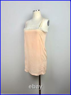 Vintage VTG lingerie slip dress 1920s silk slipdress nightgown