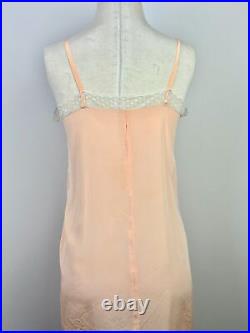 Vintage VTG lingerie slip dress 1920s silk slipdress nightgown