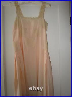 Vintage VTG lingerie slip dress 1920s silk slipdress nightgown