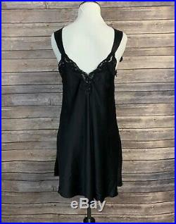 Vintage Valentino Intimo Couture Black Silk Slips (Size S)