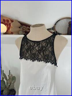 Vintage Valentino Slip Negligee Silk Lace Dress Small