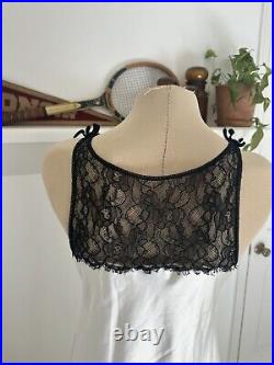 Vintage Valentino Slip Negligee Silk Lace Dress Small