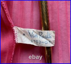 Vintage Van Raalte Lingerie Full Sweep Circle Maxi Chiffon Dress Gown Slip S