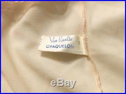 Vintage Van Raalte Opaquelon Full Slip 36 Nylon Dress Medium Lite Pink 9 Lace