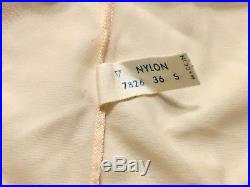 Vintage Van Raalte Opaquelon Full Slip 36 Nylon Dress Medium Lite Pink 9 Lace