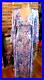 Vintage Vanity Fair 2 Pc Peignoir With Silky Gown & Robe Exotic Floral Print 34