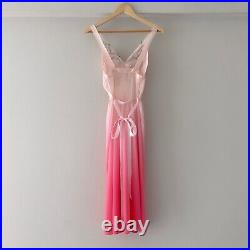 Vintage Vanity Fair Gradient Pink Sheer Slip Dress (S-M)