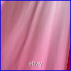 Vintage Vanity Fair Gradient Pink Sheer Slip Dress (S-M)