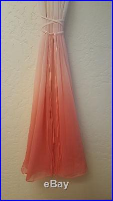 Vintage Vanity Fair Ombre Nightgown Negligee Boho Chic Slip Dress Gown