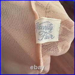 Vintage Vanity Fair Slip With Ribbon Trim Lace Details and a Rosette