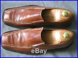 Vintage Versace Medusa Mens Dress Shoes Genuine Leather Loafer Slip-on 9 US