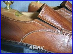 Vintage Versace Medusa Mens Dress Shoes Genuine Leather Loafer Slip-on 9 US