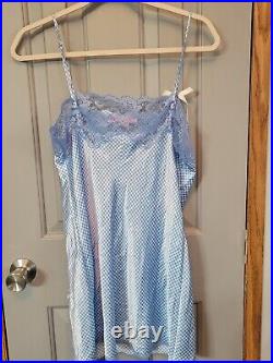 Vintage Victoria's Secret Angels Blue Plaid Slip Dress/Medium