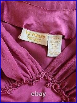Vintage Victoria's Secret Gold Label 100% Silk Slip Size M