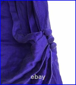 Vintage Victoria's Secret M Gold Label Blue-ish Purple Silk Slip Nightgown Dress