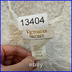 Vintage Victoria's Secret Maxi Slip Dress Medium Negligee Chemise Gold Label