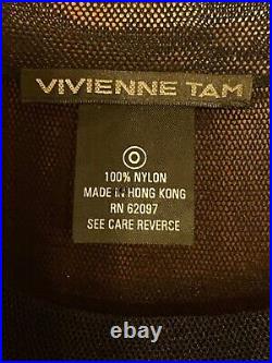 Vintage Vivienne Tam Nylon Dress with Polyester Slip Dress Size 1