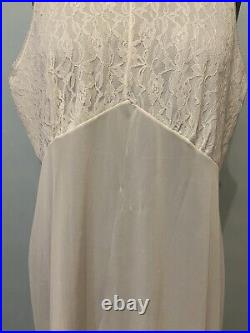 Vintage White Lace Bust Dress Slip By Velrose