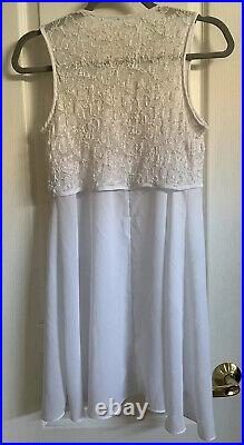 Vintage White Open Front Fairy Babydoll Slip Dress (Size XS) All That Jazz