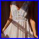 Vintage White Organza Lace Slip Dress