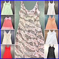 Vintage Wholesale Lot Women's Ladies Night Slip Dress x 50