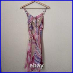 Vintage Y2K 90s Victoria's Secret Rare Floral Silk Slip Dress