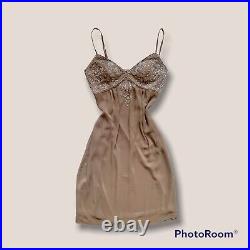 Vintage Y2K Sue Wong victorian embellished slip dress Size 4