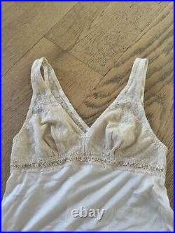 Vintage christian dior Lace Cream slip dress