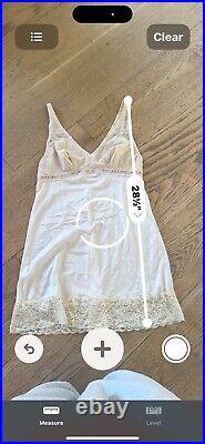 Vintage christian dior Lace Cream slip dress