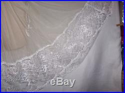 Vintage girdle slip dress with flouncy lace and garters