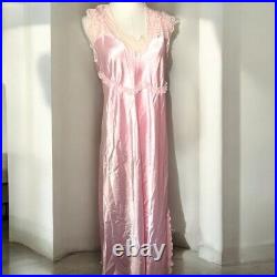 Vintage glamourous old Hollywood satin slip dress nightie XXL