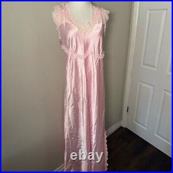 Vintage glamourous old Hollywood satin slip dress nightie XXL