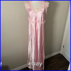 Vintage glamourous old Hollywood satin slip dress nightie XXL