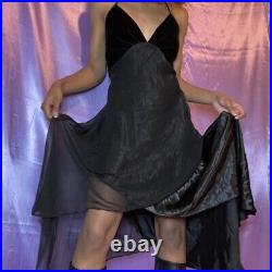Vintage maxi lingerie slip dress set